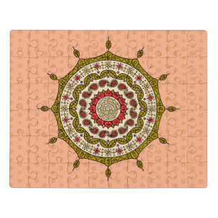 Mehndi Fantasy Gold Acrylic Puzzle