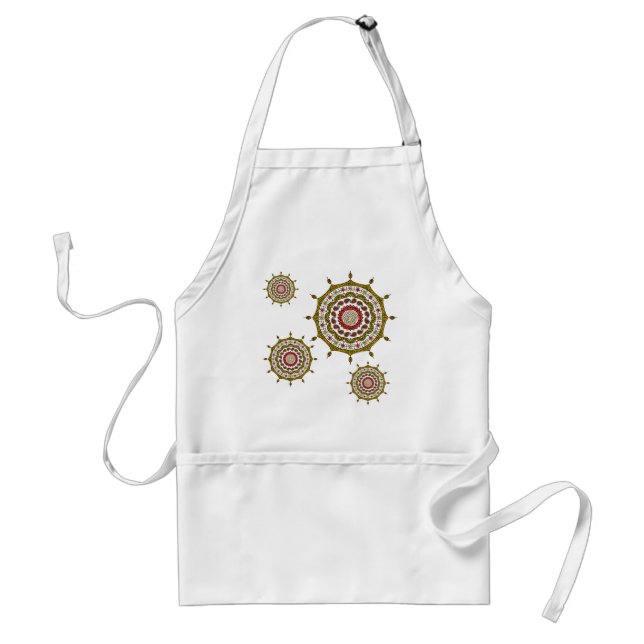 Mehndi Fantasy Gold Apron (Front)
