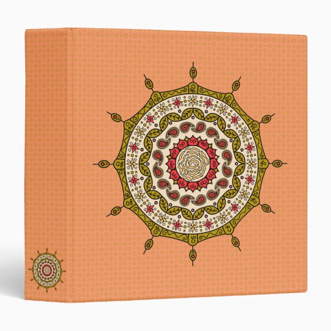 Mehndi Fantasy Gold Binder (Front/Spine)