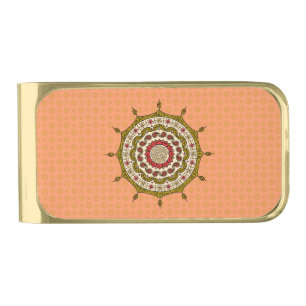 Mehndi Fantasy Gold Money Clip