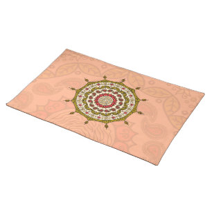 Mehndi Fantasy Gold Place Mat