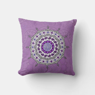 Mehndi Fantasy Silver Pillow
