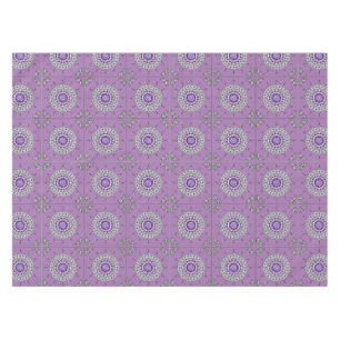 Mehndi Fantasy Silver Tablecloth