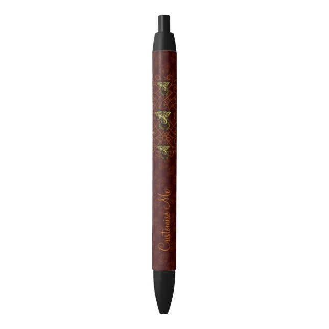 Mehndi Ganesha (Red) Pen (Front Vertical)