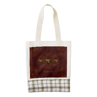 Mehndi Ganesha (Red) Zazzle HEART Tote Bag