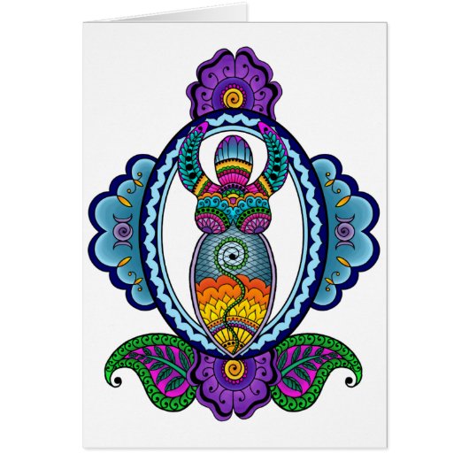 Mehndi Goddess Card- Blank Inside Cards (Front)