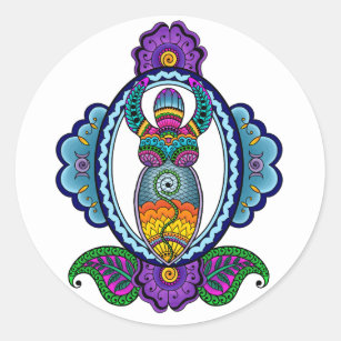 Mehndi Goddess Stickers