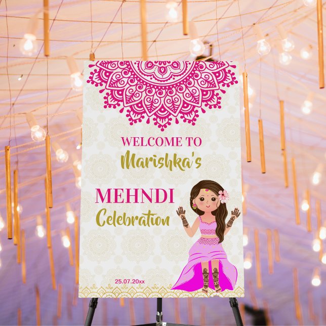 Mehndi haldi two in one welcome sign (Creator Uploaded)
