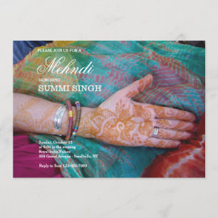 Mehndi Hand Invitation