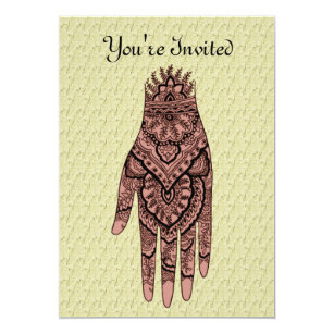 mehndi invitations zazzle