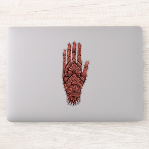 Mehndi Hand Tattoo Art  Sticker