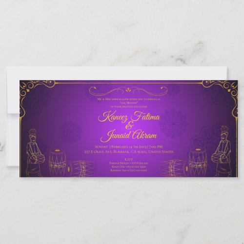 Mehndi Invitation Card