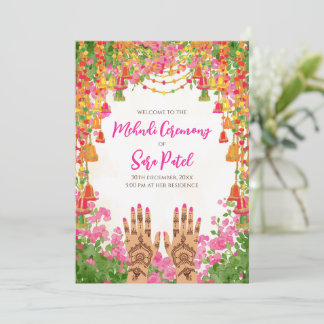 Mehndi invitations & Mehndi invites Hindu wedding