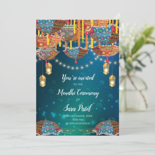 Mehndi Invite  Mendhi Party invites Henna invites