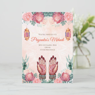 Mehndi invites & Henna Party invites Mehndi party