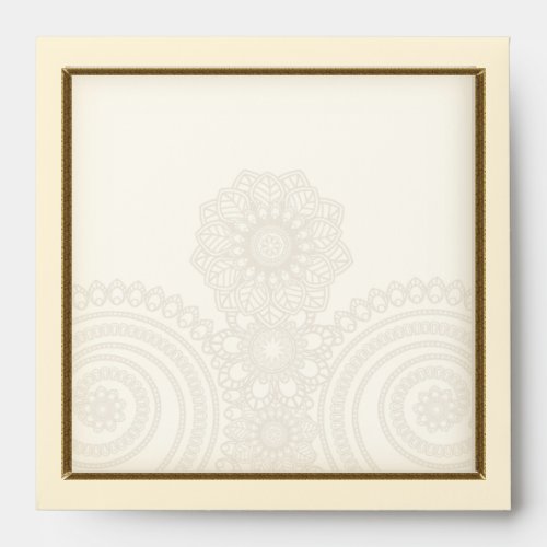 Mehndi Lace Envelope for 5x5 inch Cards Envelope