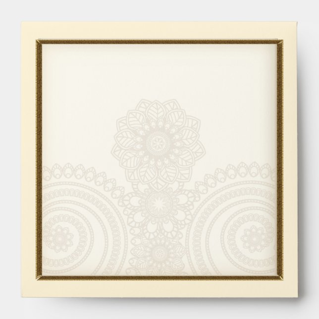 Mehndi Lace (Envelope for 5x5 inch Cards) Envelope (Front)