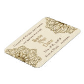 Mehndi Lace (Save The Date Magnet) Magnet (Left Side)