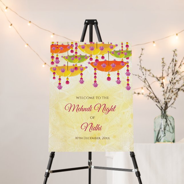 Mehndi Night boards & Mehndi night poster (In Situ (Stand))