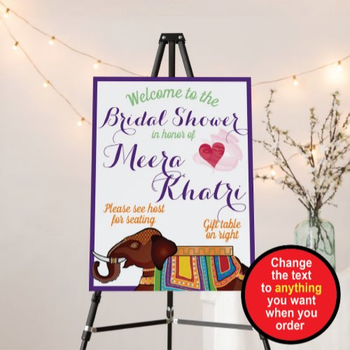 Mehndi Night welcome sign