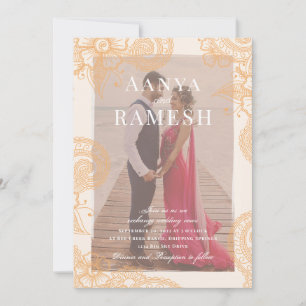 Mehndi Photo Wedding Invitation