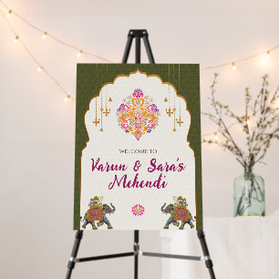 Mehndi posters & Mehendi Welcome Sign