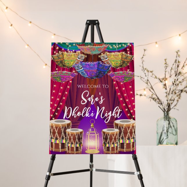 Mehndi posters & Muslim Dholki welcome poster (In Situ (Stand))