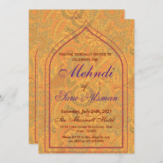 Mehndi Sangeet Invitation