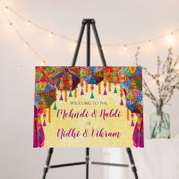 Mehndi Signs & Mehndi poster Mendhi welcome board
