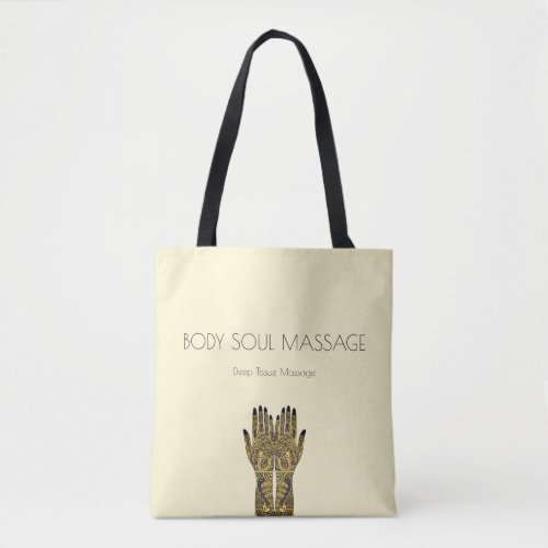 Mehndi Tattoo Hands Holistic Practice Promotional Tote Bag