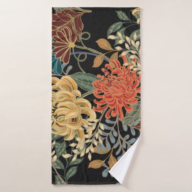 Mehndi Tracery Tile: Ethnic Seamless Design Bath Towel (Bath Towel)
