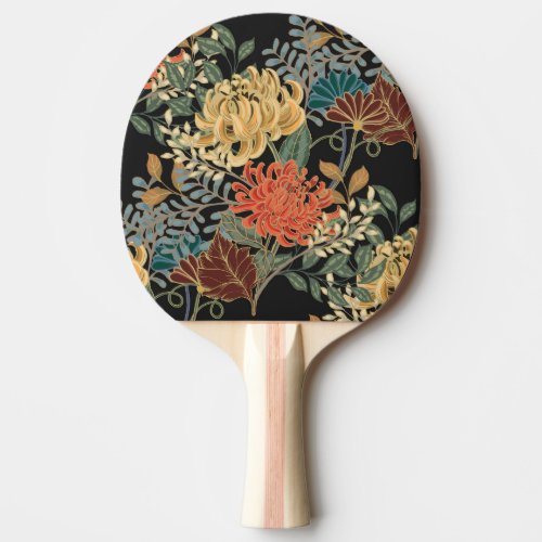Mehndi Tracery Tile Ethnic Seamless Design Ping Pong Paddle