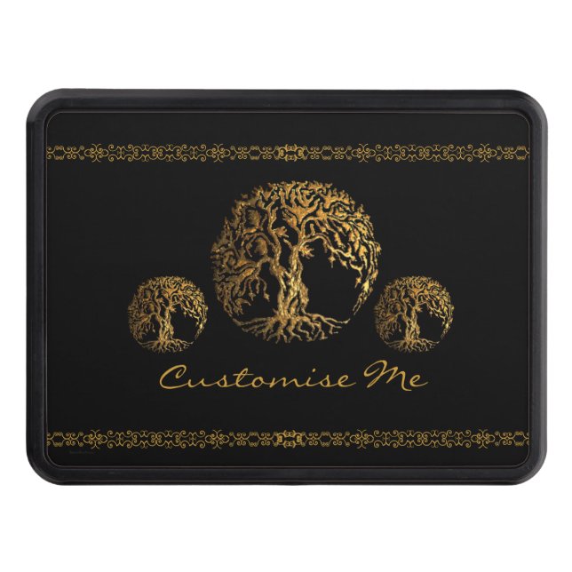 Mehndi Tree of Life (Henna) Hitch Cover (Front)