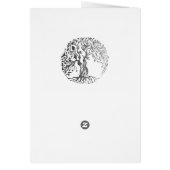 Mehndi Tree of Life (Henna) (Silver) Cards (Back)