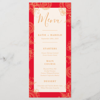 Mehndi Wedding Dinner Menu