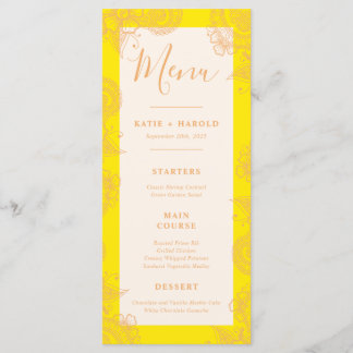 Mehndi Wedding Dinner Menu