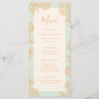 Mehndi Wedding Dinner Menu