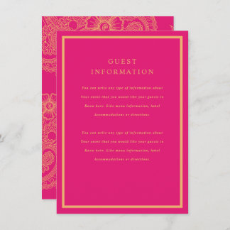 Mehndi Wedding Insert