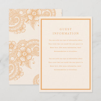 Mehndi Wedding Insert