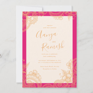 Mehndi Wedding Invitations