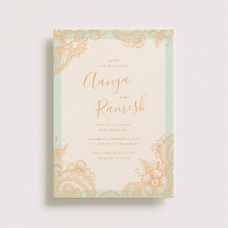 Mehndi Wedding Invitations
