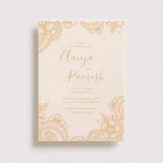 Mehndi Wedding Invitations