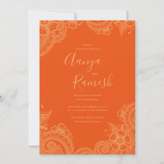 Mehndi Wedding Invitations