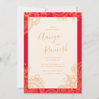 Mehndi Wedding Invitations