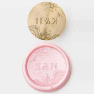 Mehndi Wedding Monogram Wax Seal Stamp