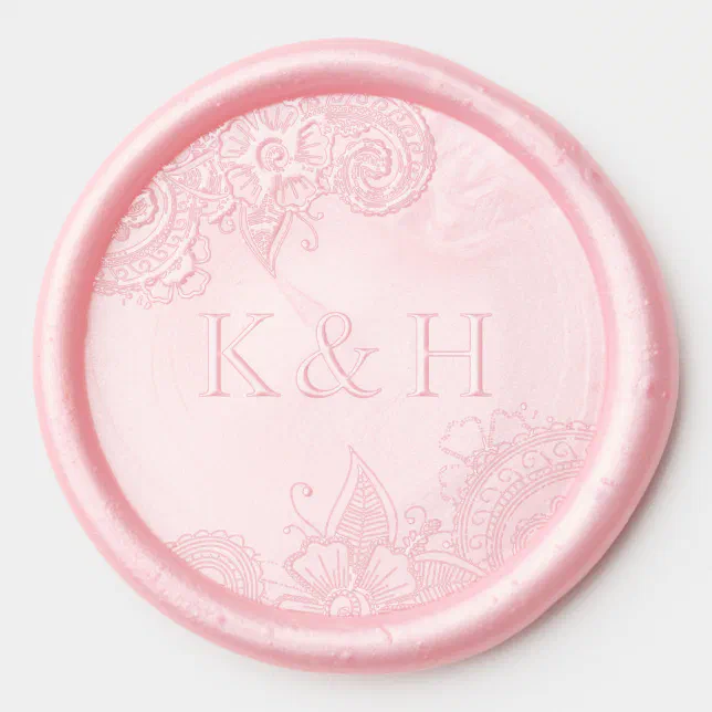 Buy PERSONALISED FOILED Mendhi/wedding Stickers- Envelope Seal, Gloss Sticker-circle Online in India
