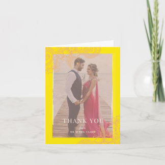 Mehndi Wedding Thank You Card