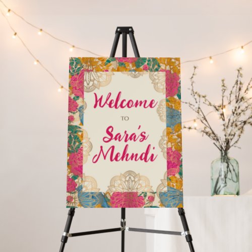 Mehndi welcome board Mehndi welcome poster Henna