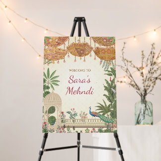 Mehndi Welcome Sign Mehendi Decor, Mehndi Sign
