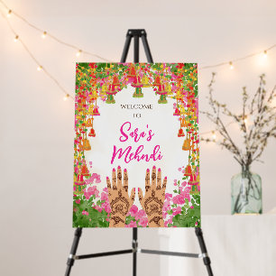 Mehndi welcome signs & Mehndi welcome posterHenna